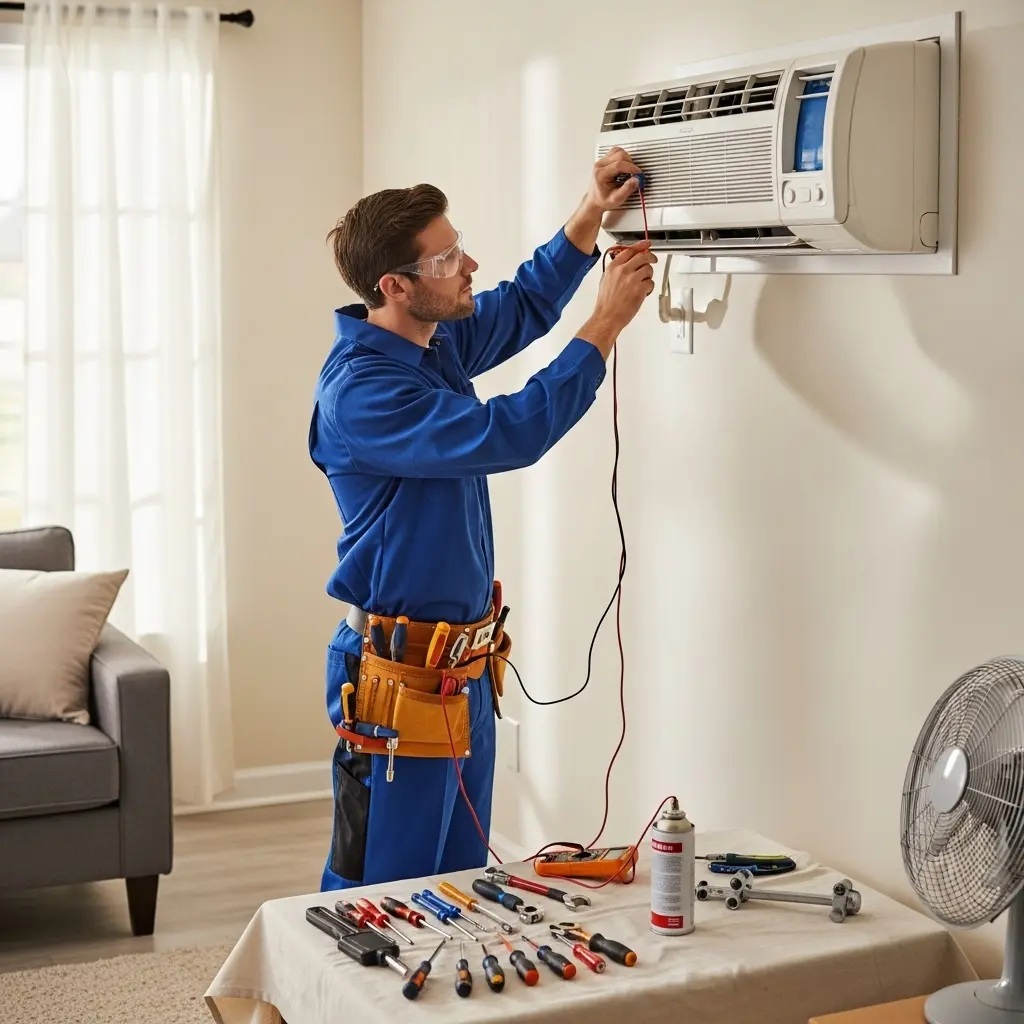 Körfez Çetintaş Çetintaş klima gaz dolumu ve bakım – Enerji verimliliği artırıldı. - Teknik servis örneği